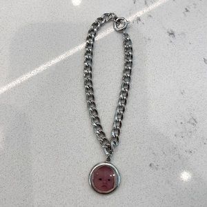 Sterling bracelet with photo charm 7”